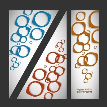 Set vector abstract style background Stock Illustration