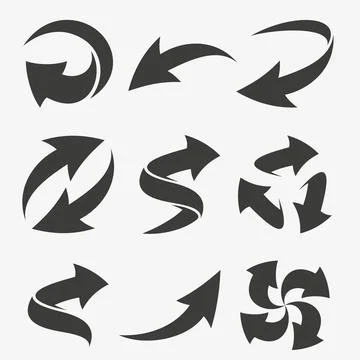 Set vector arrows elements for your design 스톡 일러스트