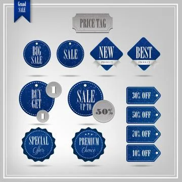 Set of vector badges and labels Stock Illustration