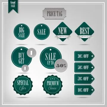 Set of vector badges and labels Stock Illustration