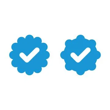 Set of vector badges and labels with check mark icons. Stock Illustration