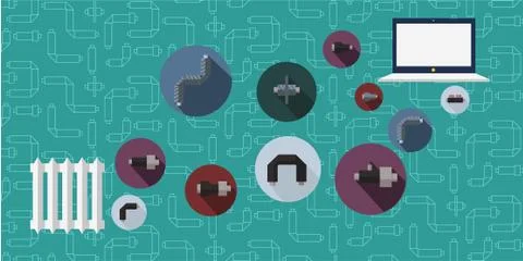 Set of vector banners, web banners Stockillustratie