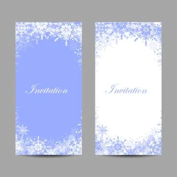 Set of vector banners with winter pattern Illustrazione stock