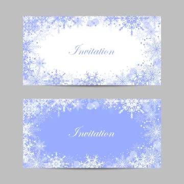 Set of vector banners with winter pattern Illustrazione stock