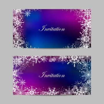Set of vector banners with winter pattern Illustrazione stock