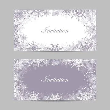 Set of vector banners with winter pattern Illustrazione stock