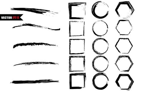 Set of vector black circles. Black spots on white background isolated. Spots for 스톡 일러스트