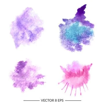 Set of vector blots Stock Illustration