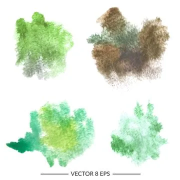 Set of vector blots Stock Illustration