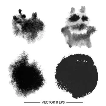 Set of vector blots Stock Illustration