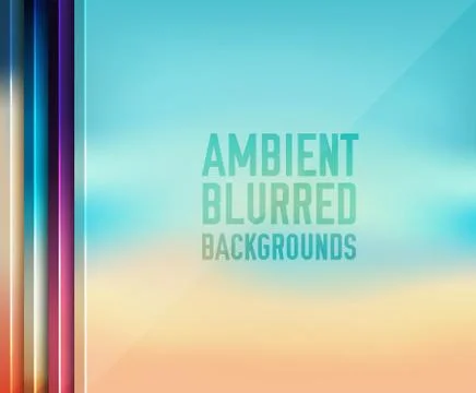 Set of vector blurred backgrounds concepts illustrations Stock Illustration