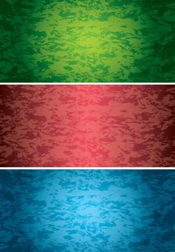 Set of vector bright grunge style backgrounds Stock Illustration
