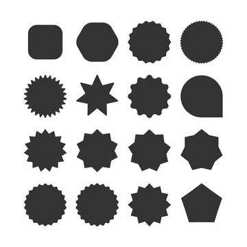 Set of vector bubbles of various stickers. イラスト素材