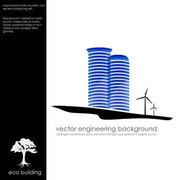 Set of vector buildings design Stock Illustration