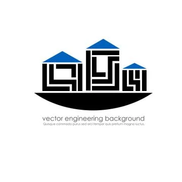 Set of vector buildings design Stock Illustration