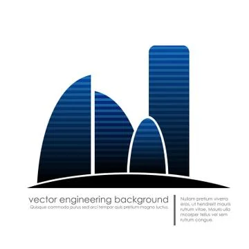 Set of vector buildings design Stock Illustration