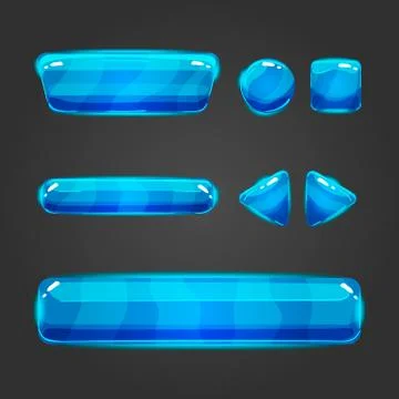 Set of vector button for game design Illustrazione stock
