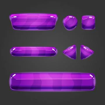 Set of vector button for game design イラスト素材