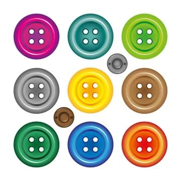 Set of  vector buttons Stock Illustration
