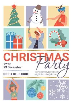 Set of vector cartoon flat characters friends rejoice,young people celebrate 스톡 일러스트