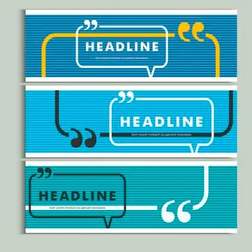 Set vector color lines with conversational bubble Stock Illustration