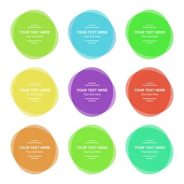 Set of Vector Colorful Banners Stock Illustration