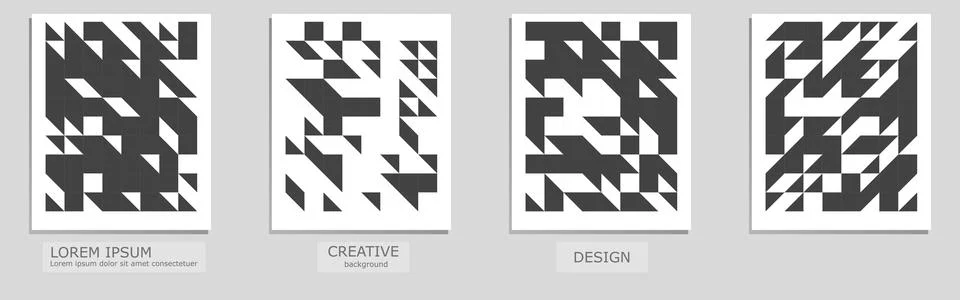 Set of vector covers design. Abstract floral template design with Minimal Stock Illustration