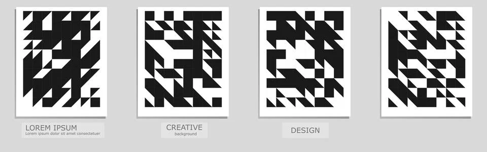 Set of vector covers design. Abstract floral template design with Minimal Stock Illustration