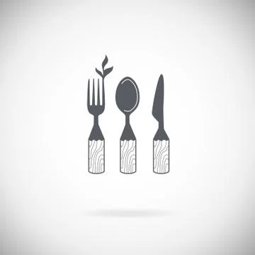 Set vector cutlery icons Stock Illustration