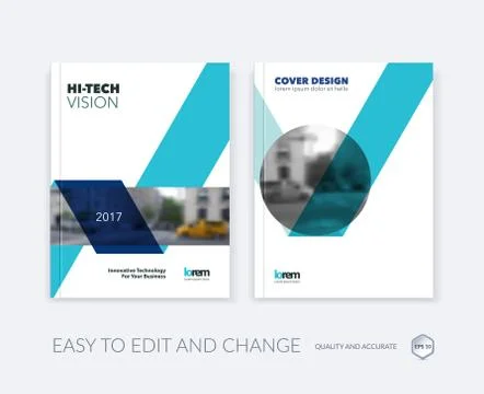 Set of Vector design for Cover Annual Report. Brochure or flyer Illustrazione stock