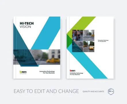 Set of Vector design for Cover Annual Report. Brochure or flyer イラスト素材