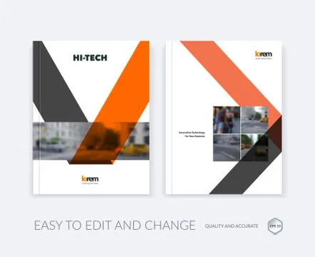 Set of Vector design for Cover Annual Report. Brochure or flyer 스톡 일러스트
