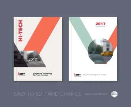 Set of Vector design for Cover Annual Report. Brochure or flyer 스톡 일러스트