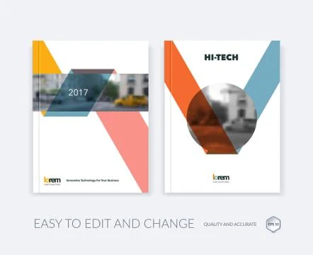 Set of Vector design for Cover Annual Report. Brochure or flyer イラスト素材