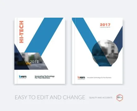 Set of Vector design for Cover Annual Report. Brochure or flyer 스톡 일러스트