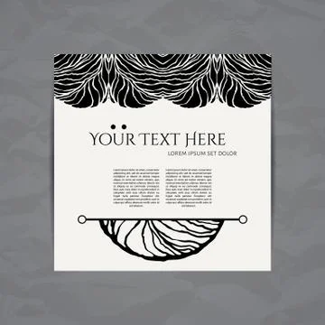 Set of vector design templates. Business card with adstract circle ornament Stock Illustration