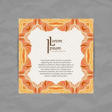 Set of vector design templates. Business card with adstract circle ornament Stock Illustration