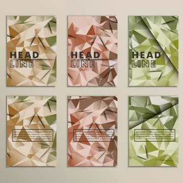 Set vector dirty camouflage for background Stock Illustration