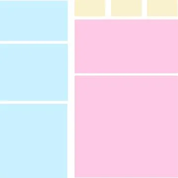 A set of vector elements for a daily planner Stock Illustration