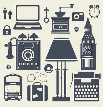 Set of vector elements Stock Illustration