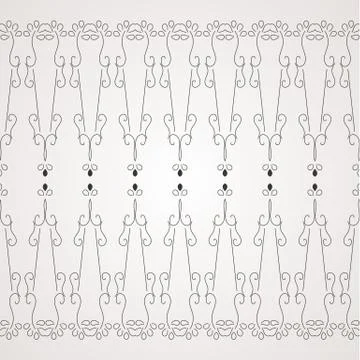 Set of vector filigree star, flowers, borders, frames and brushes of various Illustrazione stock