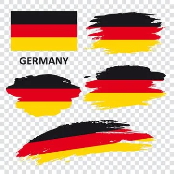 Set of vector flags of Germany Stock Illustration