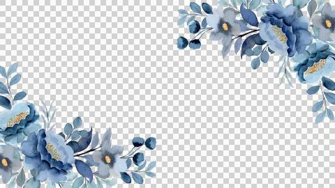 Set of vector floral elements and flowers in watercolor style for cards and.. Stock Illustration