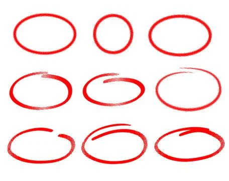 Set of vector frames with halftone effect Illustrazione stock