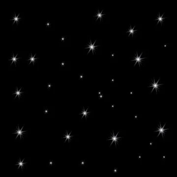 Set of Vector glowing light effect stars bursts with sparkles on transparent bac Stock Illustration