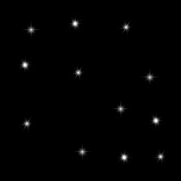 Set of Vector glowing light effect stars bursts with sparkles on transparent bac Stock Illustration