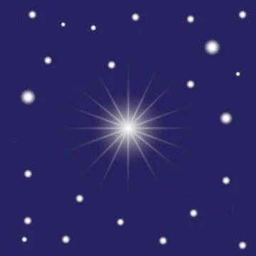 Set of Vector glowing light effect stars bursts with sparkles on transparent bac Stock Illustration
