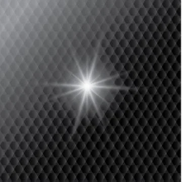 Set of Vector glowing light effect stars bursts with sparkles on transparent bac Stock Illustration