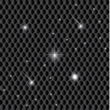 Set of Vector glowing light effect stars bursts with sparkles on transparent bac Stock Illustration