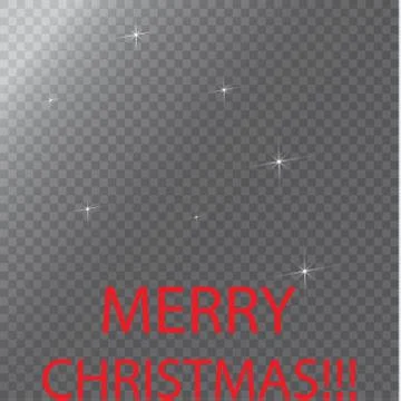 Set of Vector glowing light effect stars bursts with sparkles on transparent bac Stock Illustration